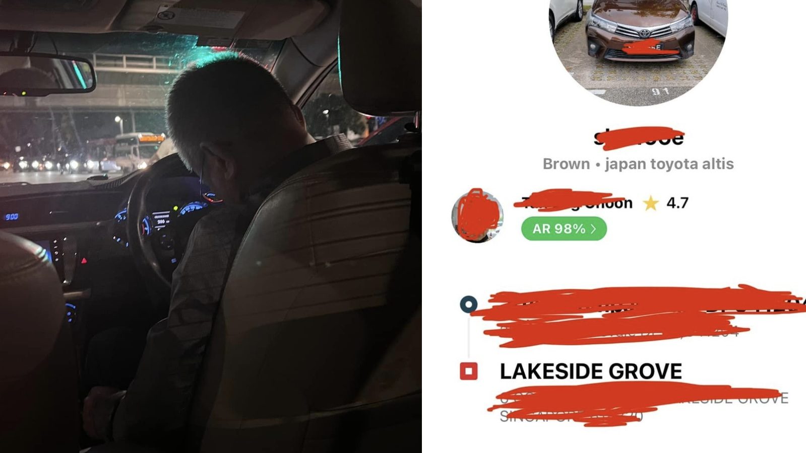 Passenger says TADA driver kept falling asleep during his ride